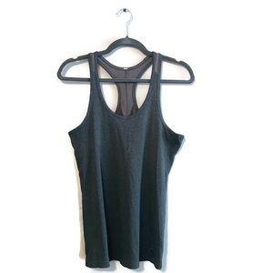 Under Armour Gray Ribbed Muscle Tank Top Medium